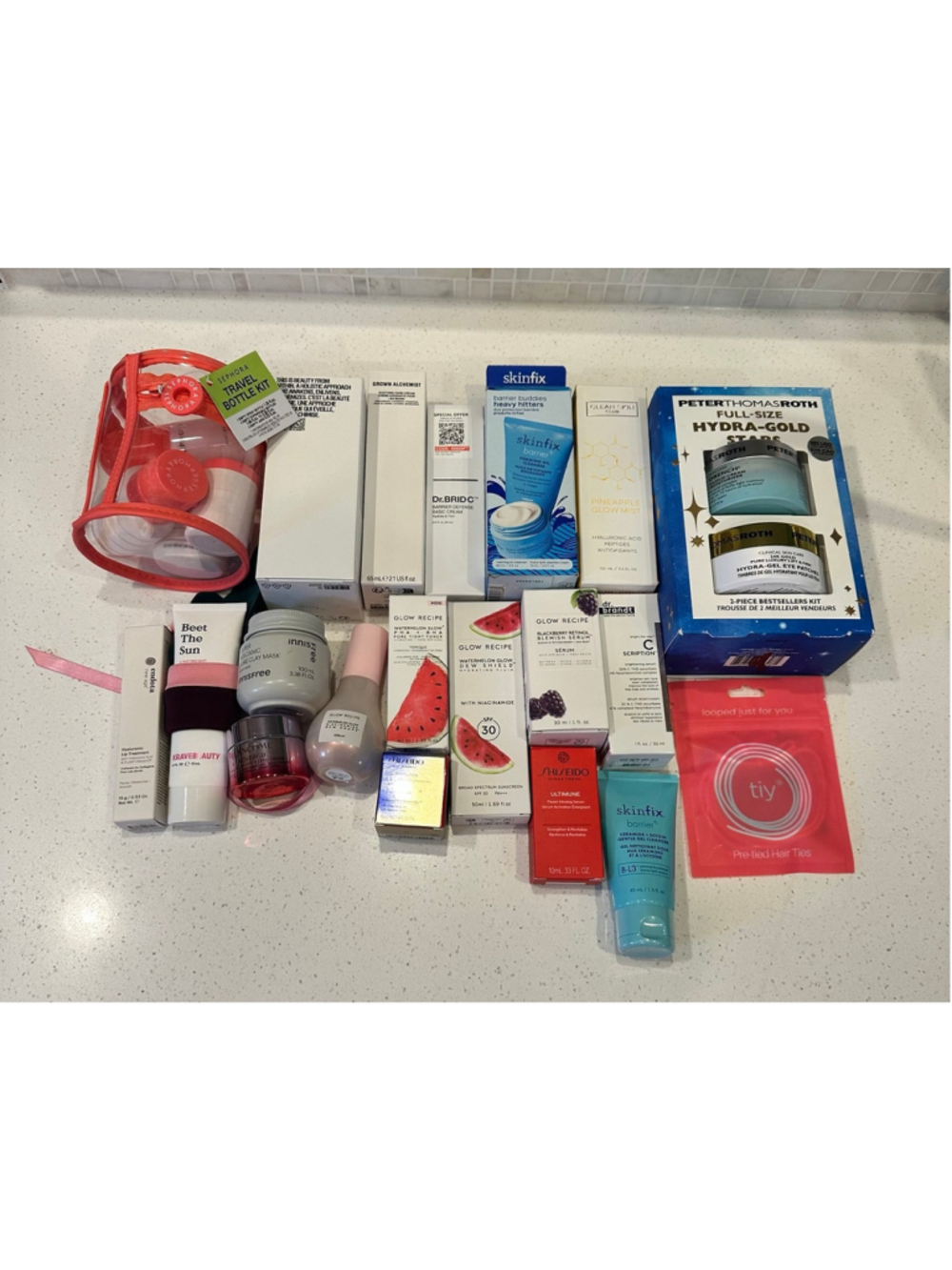 20pc Skincare Bundle ~ Glow Recipe, Peter Thomas Roth, Skinfix, Shisedo, & More